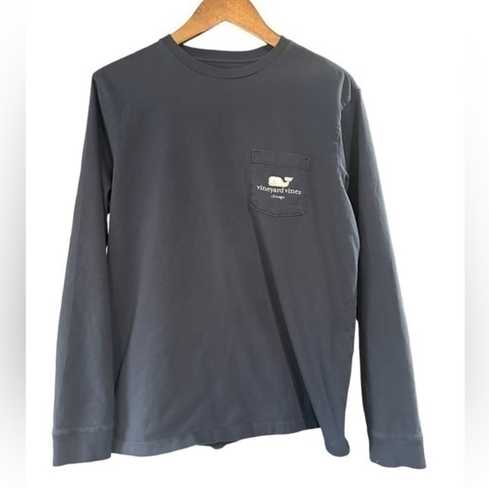 Vineyard Vines Chicago Long Sleeve T-Shirt - Womens Size Small - Navy Blue